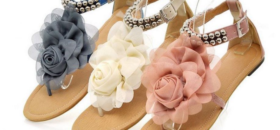 Flops con una rosa de Aliexpress