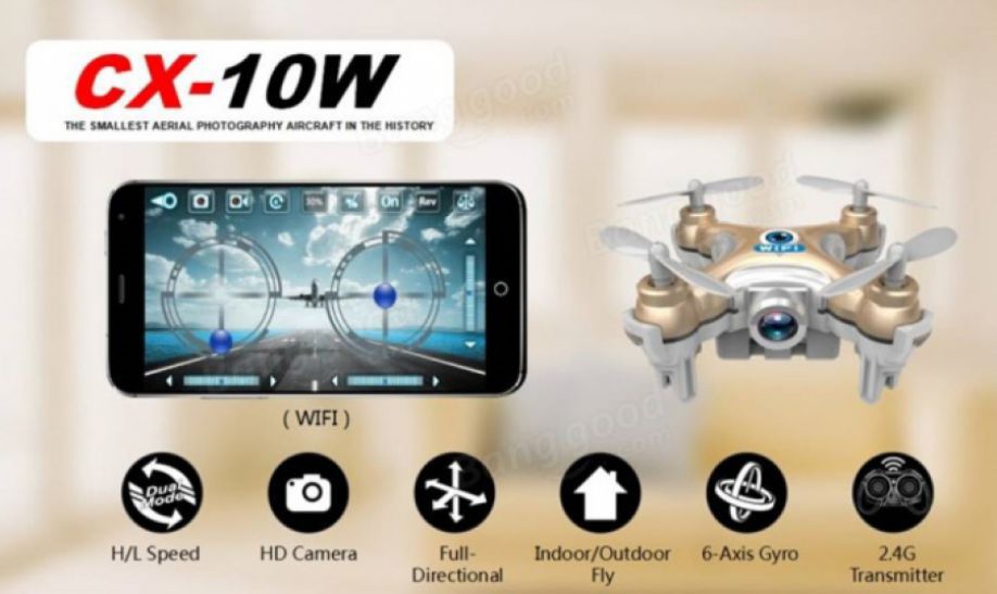 Quadcopter cheerson cx 10w de la tienda de Aliexpress