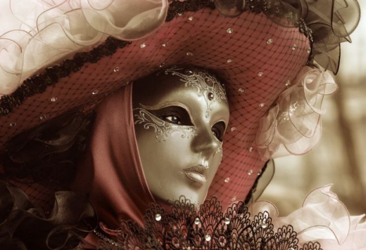 M&aacute;scaras venecianas, de estilo veneciano