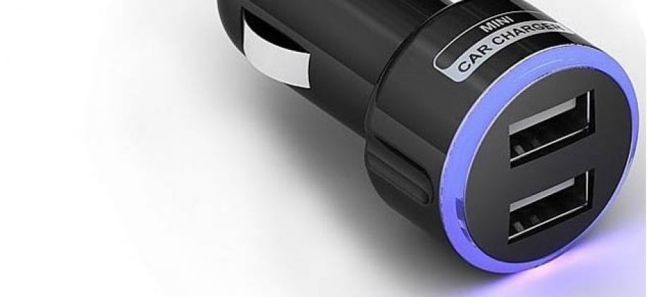 USB de carga para tel&eacute;fonos m&oacute;viles en un lugar regular del encendedor de cigarrillos del coche